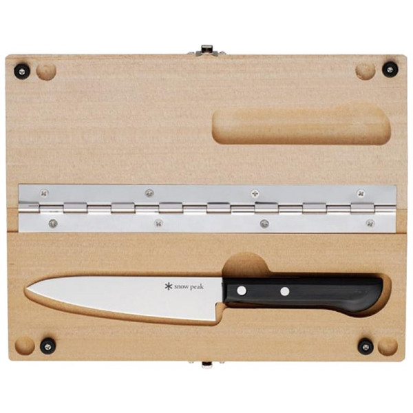 Нож кухонный Snow Peak CS-207 Cutting Board Set M + разделочная доска