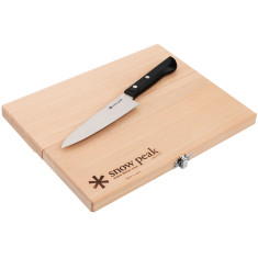 Нож кухонный Snow Peak CS-207 Cutting Board Set M + разделочная доска