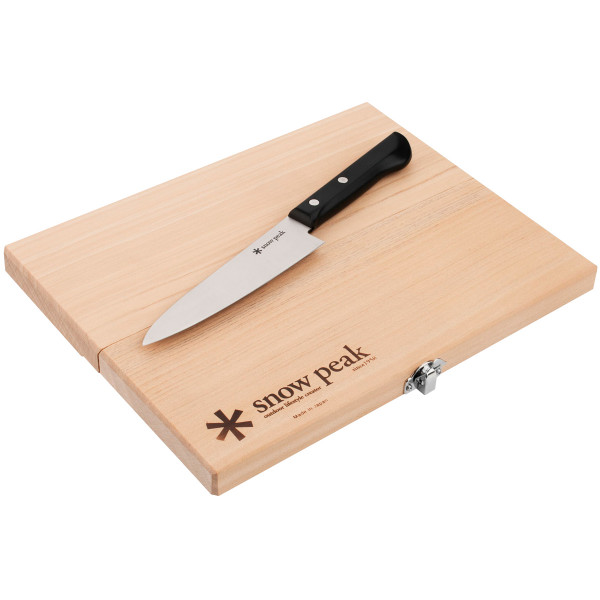 Нож кухонный Snow Peak CS-207 Cutting Board Set M + разделочная доска