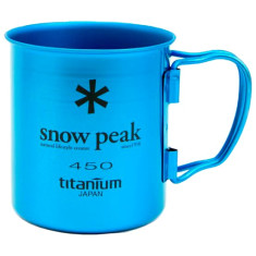 Кружка Snow Peak Ti-Single 450 Cup 450ml. Blue Кружка Snow Peak Ti-Single 450 Cup 450ml. Blue