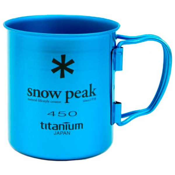 Кружка Snow Peak Ti-Single 450 Cup 450ml. Blue