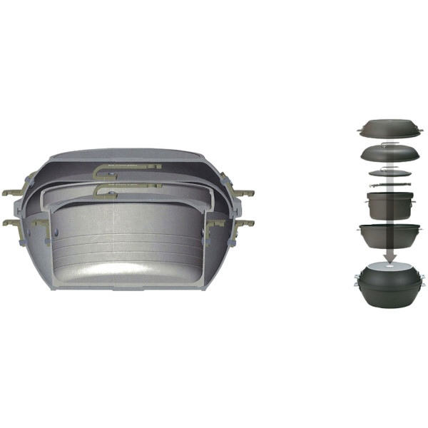 Набір посуду Snow Peak CS-600 Field Cooker Pro Aluminium