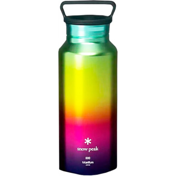 Бутылка Snow Peak TW-800-RA Titanium Aurora Bottle 800ml ц:rainbow black