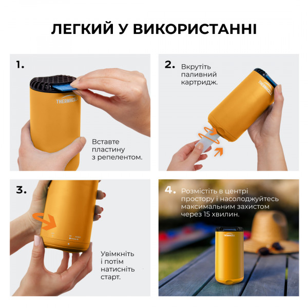 Пристрій від комарів Thermacell Patio Shield Mosquito Repeller MR-PS к:citrus