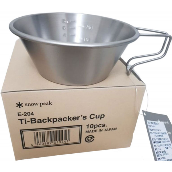 Кружка Snow Peak E-204 Titanium Backpackers Cup 310ml