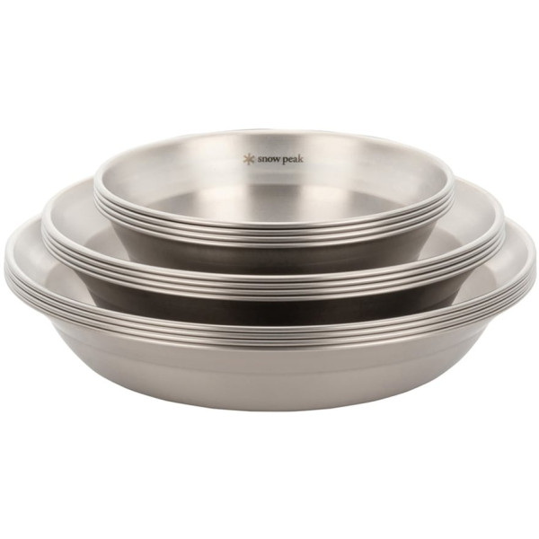 Набір посуду Snow Peak TW-021FK Renewed Tableware Set L Family Stainless steel