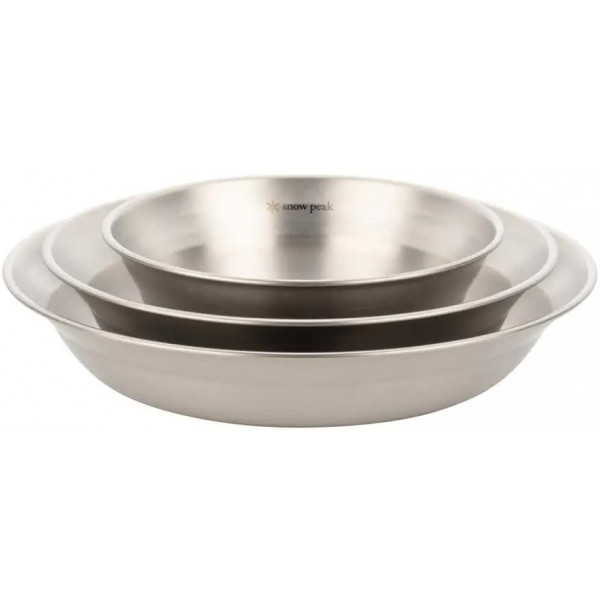 Набір посуду Snow Peak TW-021FK Renewed Tableware Set L Family Stainless steel