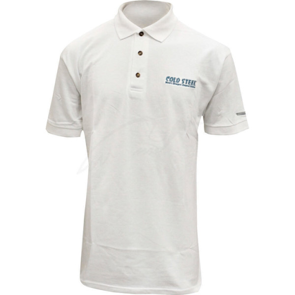 Футболка Cold Steel Embroidered Polo. Размер - L. Цвет - белый