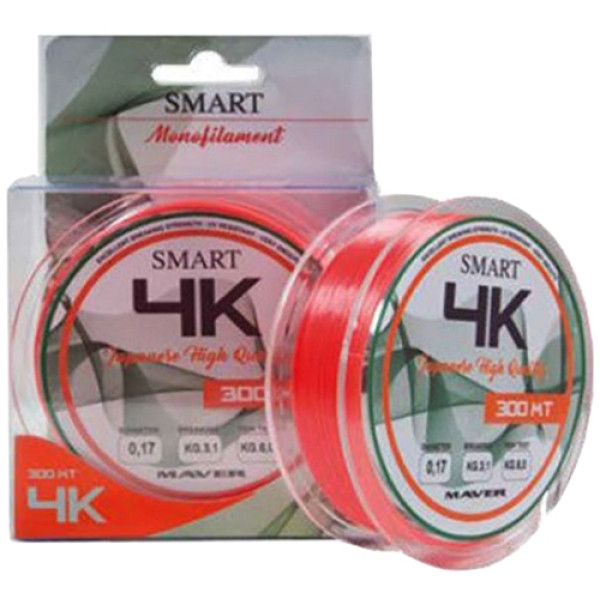 Леска Smart 4K 300m 0.23mm 6.3kg