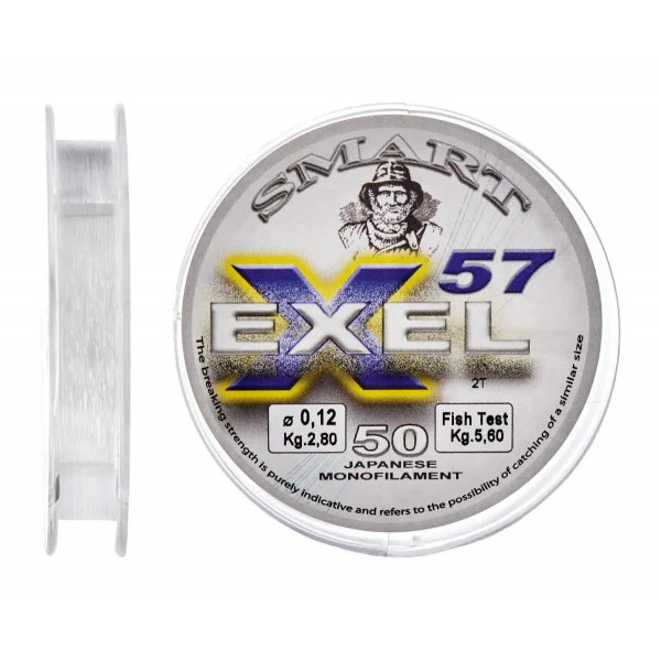 Леска Smart Exel 57 50m 0.12mm 2.8kg