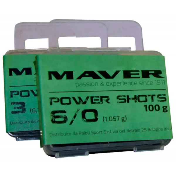 Набор грузил Maver Power Shots №3/0 (0.475g) 100g