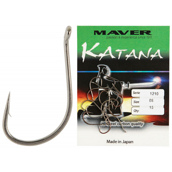 Крючок Maver Katana 1210A №08 (15шт/уп)