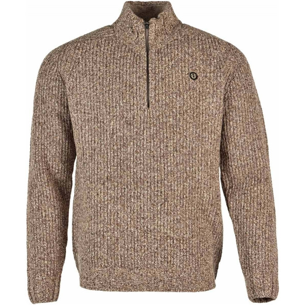 Пуловер Chevalier Groby Half Zip Wool. M. Saddle Brown