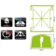 Тент Norfin Kiruna Полуавтоматический ц:зеленый
