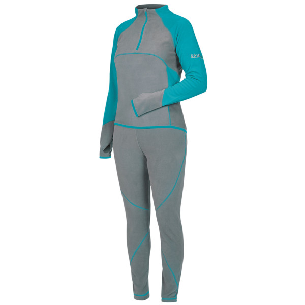 Термобелье Norfin Women Performance Deep Blue S микрофлис (1-й слой) Серо-бирюзовый