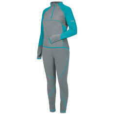 Термобелье Norfin Women Performance Deep Blue M микрофлис (1-й слой) Серо-бирюзовый