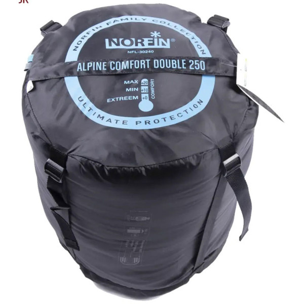 Спальный мешок Norfin Alpine Comfort Duble 250 +10°- (0°) / L-R Спальный мешок Norfin Alpine Comfort Duble 250 +10°- (0°) / L-R