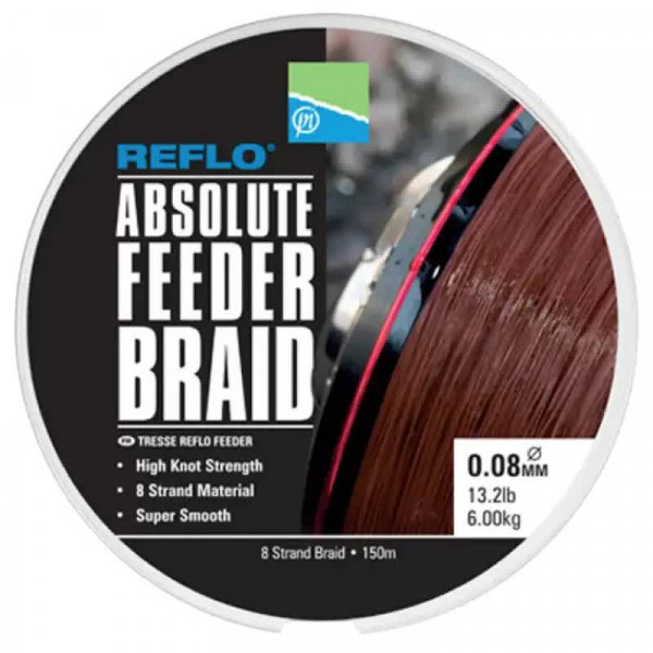 Шнур Preston Absolute Feeder Braid 0.08mm 6.00kg