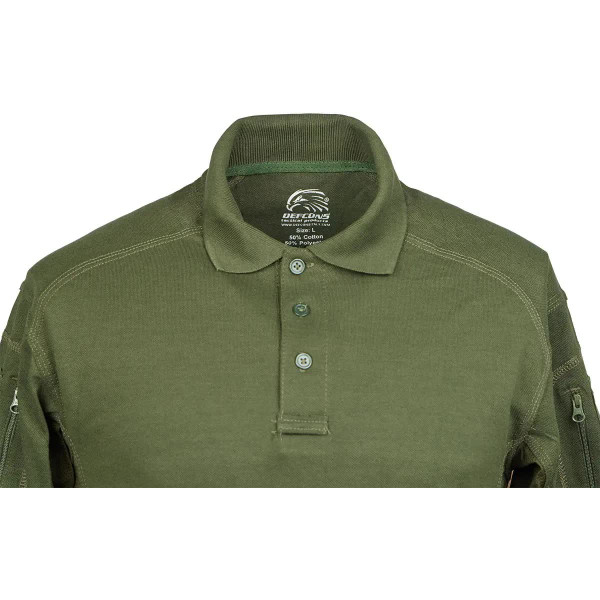 Тенниска поло Defcon 5 Tactical Polo Short Sleeves with Pocket 2XL OD Green