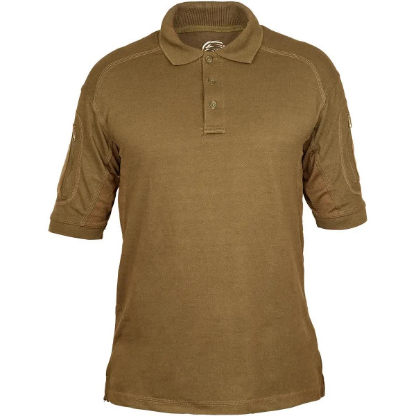 Теніска поло Defcon 5 Tactical Polo Short Sleeves with Pocket S Coyote brown