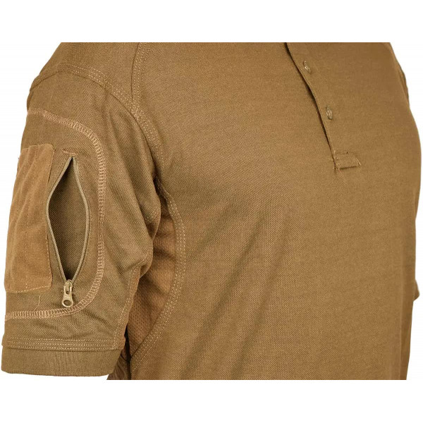 Теніска поло Defcon 5 Tactical Polo Short Sleeves with Pocket S Coyote brown