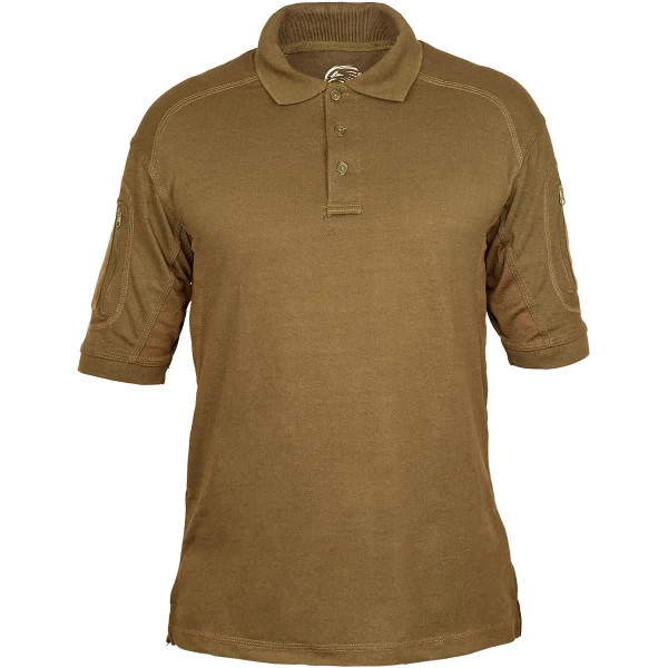 Тенниска поло Defcon 5 Tactical Polo Short Sleeves with Pocket M Coyote brown