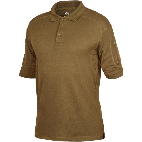 Теніска поло Defcon 5 Tactical Polo Short Sleeves with Pocket L Coyote brown