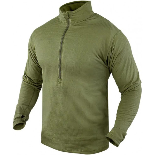 Термокофта Condor-Clothing Base II Zip Pullover. S. Olive drab