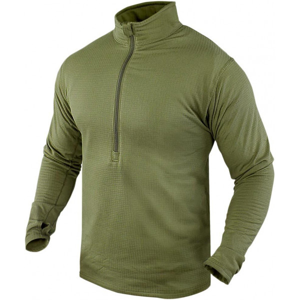 Термокофта Condor-Clothing Base II Zip Pullover. XXL. Olive drab