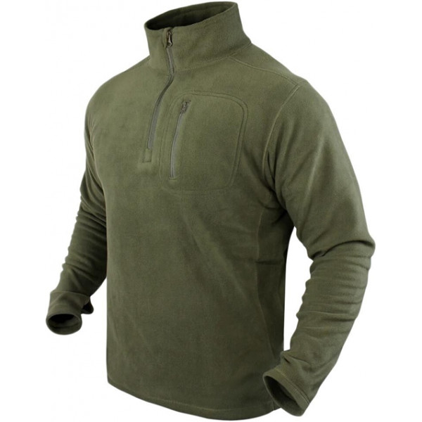 Кофта Condor-Clothing Quarter Zip Pullover. M. Olive drab