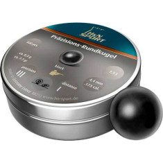 Кулі пневматичні H&N Rundkugel (чорні). Кал. 4,5 мм. Вага – 0.5 г