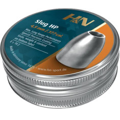 Кулі пневматичні H&N Slug HP кал. 4,5 мм. Вага - 0,84 г. 350 шт/уп