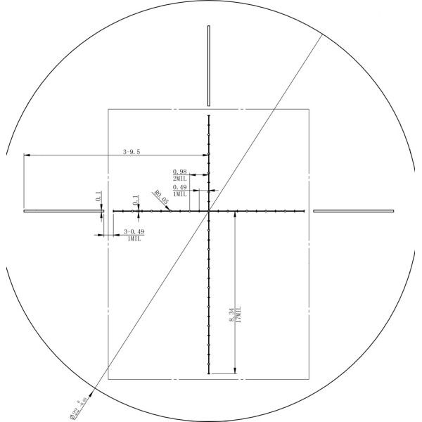 Приціл XD Precision 2.5-10x42 SF сітка HMD з підсвічуванням