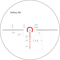 Прицел оптический XD Precision Black-C.Q.B F1 1-6x24 сетка BDC