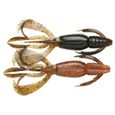 Силікон Keitech Crazy Flapper 4.4" (6 шт/уп) к:438 green pumpkin fire