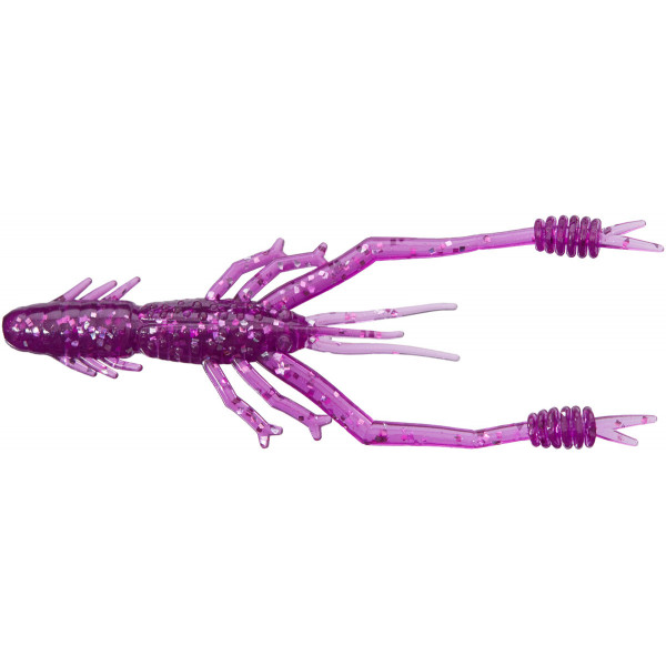 Silicone Reins Ring Shrimp 4" 428 Purple Dynamite (8 pcs/pack)