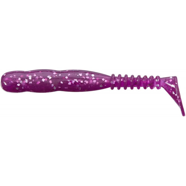 Silicone Reins ROCKVIBE SHAD 4" 428 Purple Dynamite (12 pcs/pack)