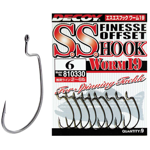 Крючок Decoy Worm 19 S.S. Hook 6, 9шт