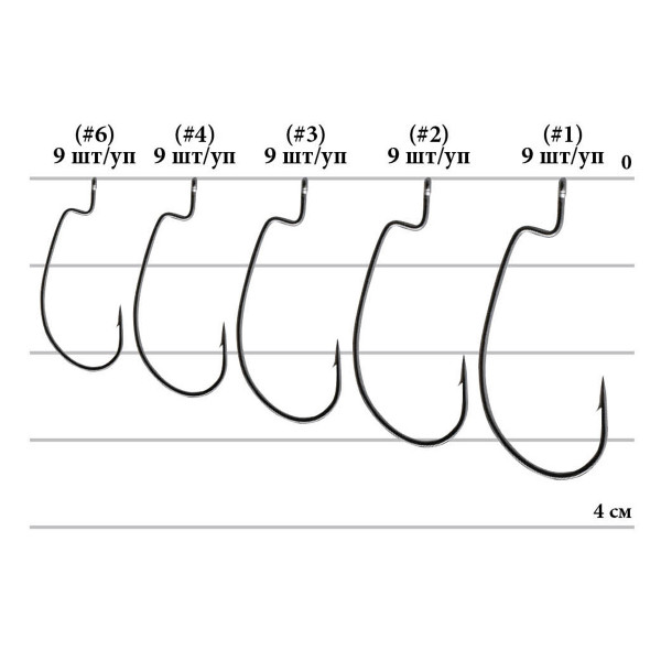 Гачок Decoy Worm19 S. S. Hook #4 (9 шт/уп)