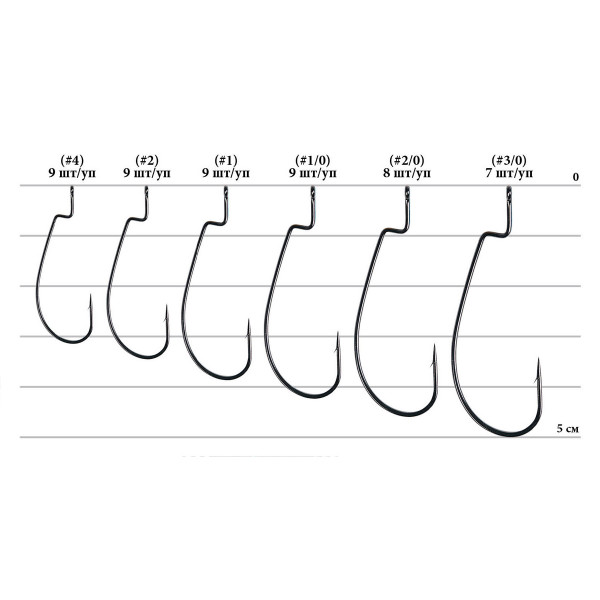 Крючок Decoy Worm 15 Dream Hook 1/0, 9шт