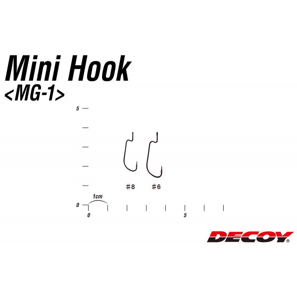 Гачок Decoy Mini Hook MG-1 #8 (10 шт/уп)