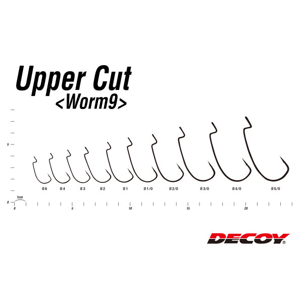 Гачок Decoy Worm9 Upper Cut #6 (9 шт/уп)