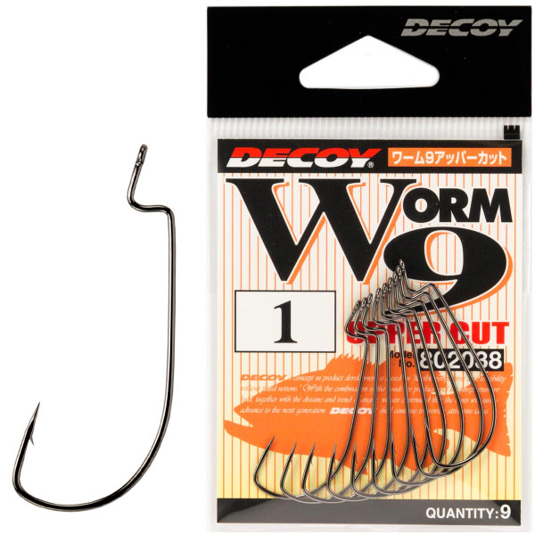 Крючок Decoy Worm 9 Upper Cut 6, 9шт