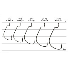 Гачок Decoy Worm11 Tournament #1/0 (9 шт/уп)