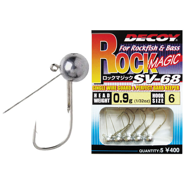 Jig head Decoy Rock Magic SV-68 # 6 0.9g 5 pcs / pack