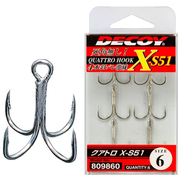 Тройник Decoy X-S51 6, 6шт