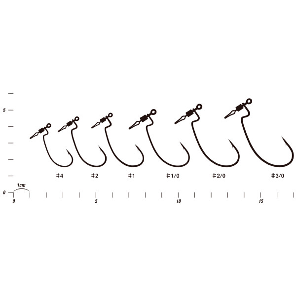 Крючок Decoy Worm117 HD Hook offset 3/0 4шт