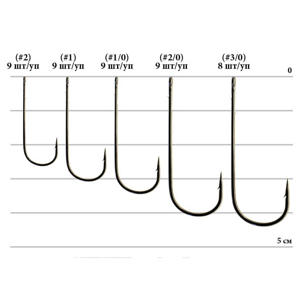 Крючок Decoy Worm 6 Super Fine 2/0, 9шт