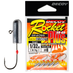 Джиг головка Decoy Rocket Plus SV-69 #6 1.4g 5 шт/уп Джиг головка Decoy Rocket Plus SV-69 #6 1.4g 5 шт/уп