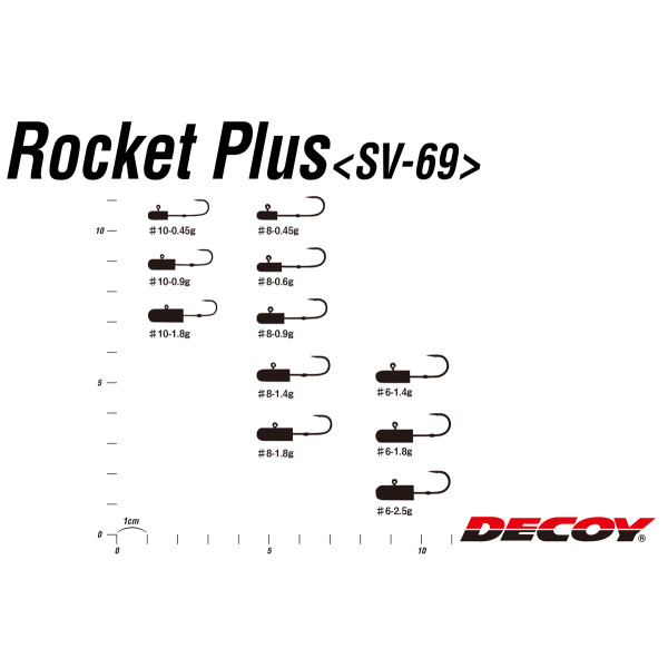 Джиг головка Decoy Rocket Plus SV-69 #6 1.4g 5 шт/уп Джиг головка Decoy Rocket Plus SV-69 #6 1.4g 5 шт/уп